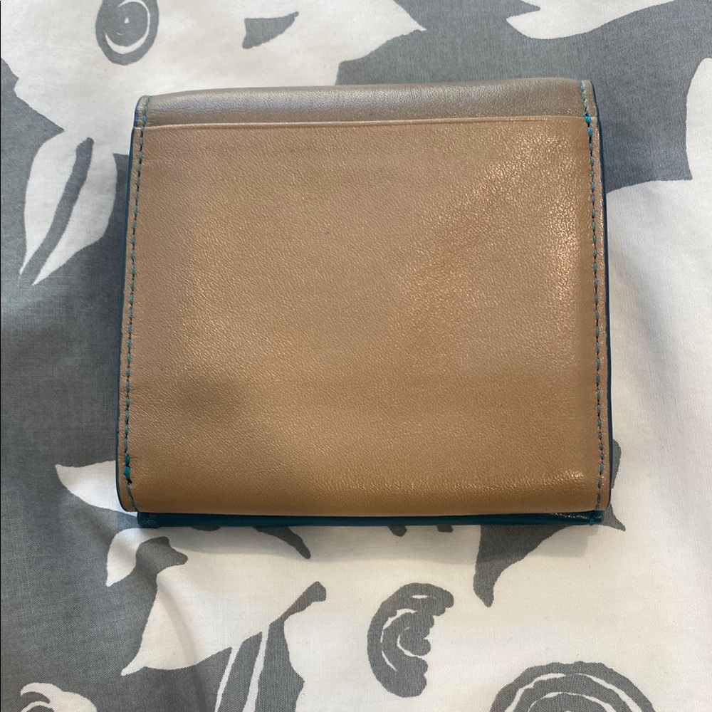 Teal Leather Wallet - Picture 2 of 7